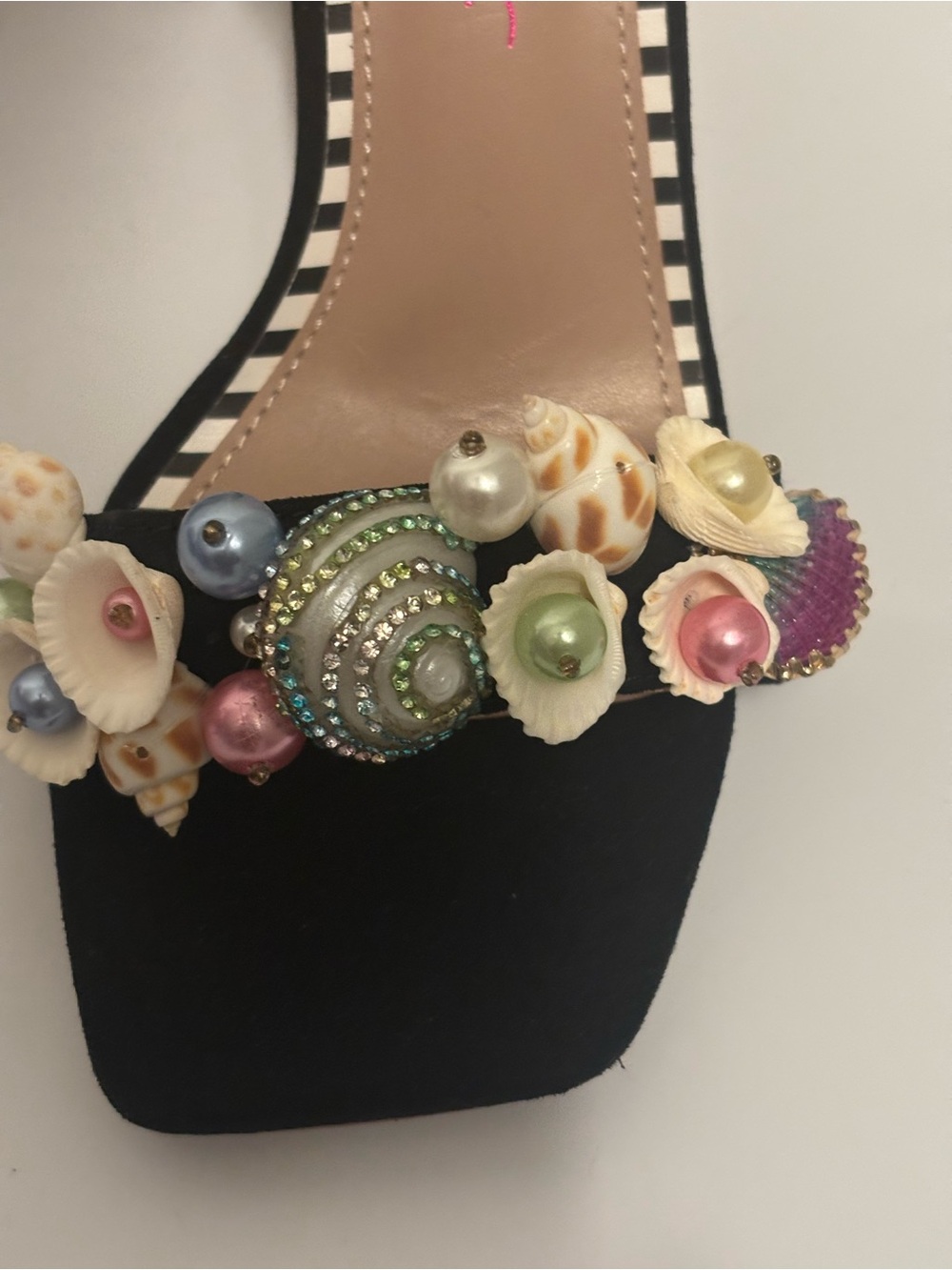 Betsey Johnson Women’s Anckor Heeled Seashell Sandal size 7 1/2 - Picture 7 of 8